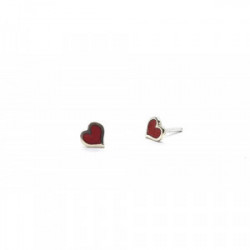 Pendientes de plata con esmalte