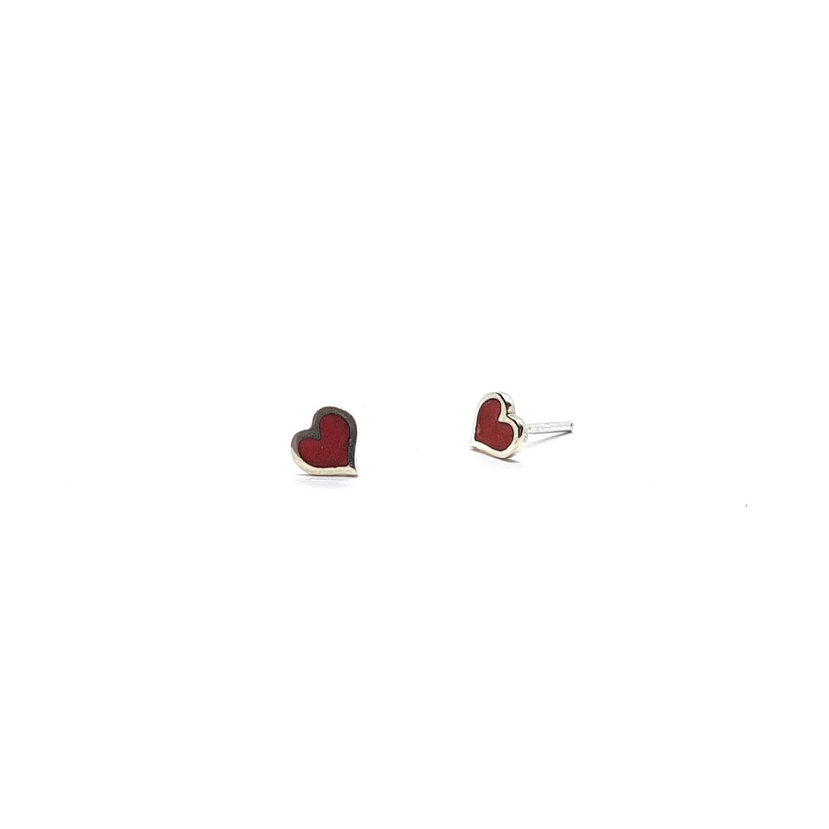 Pendientes de plata con esmalte