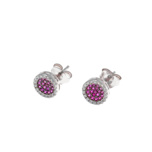 Pendientes de plata con circonitas