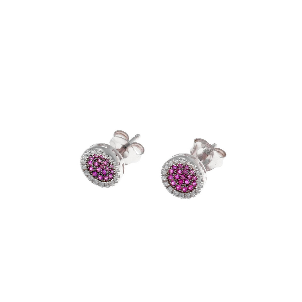 Pendientes de plata con circonitas