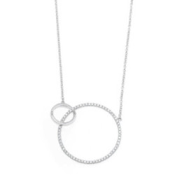 Collar de plata con circonitas blancas
