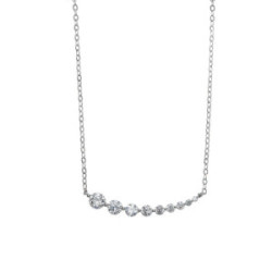 Collar de plata con circonitas blancas