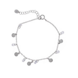 Pulsera de plata y circonitas