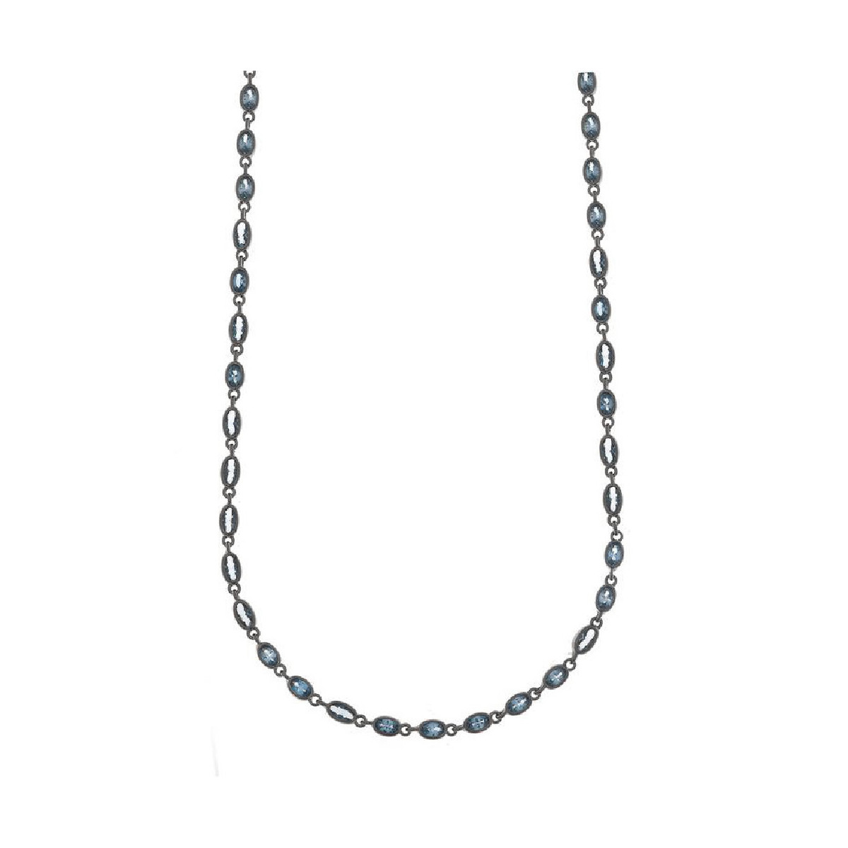 Collar de plata con espinelas