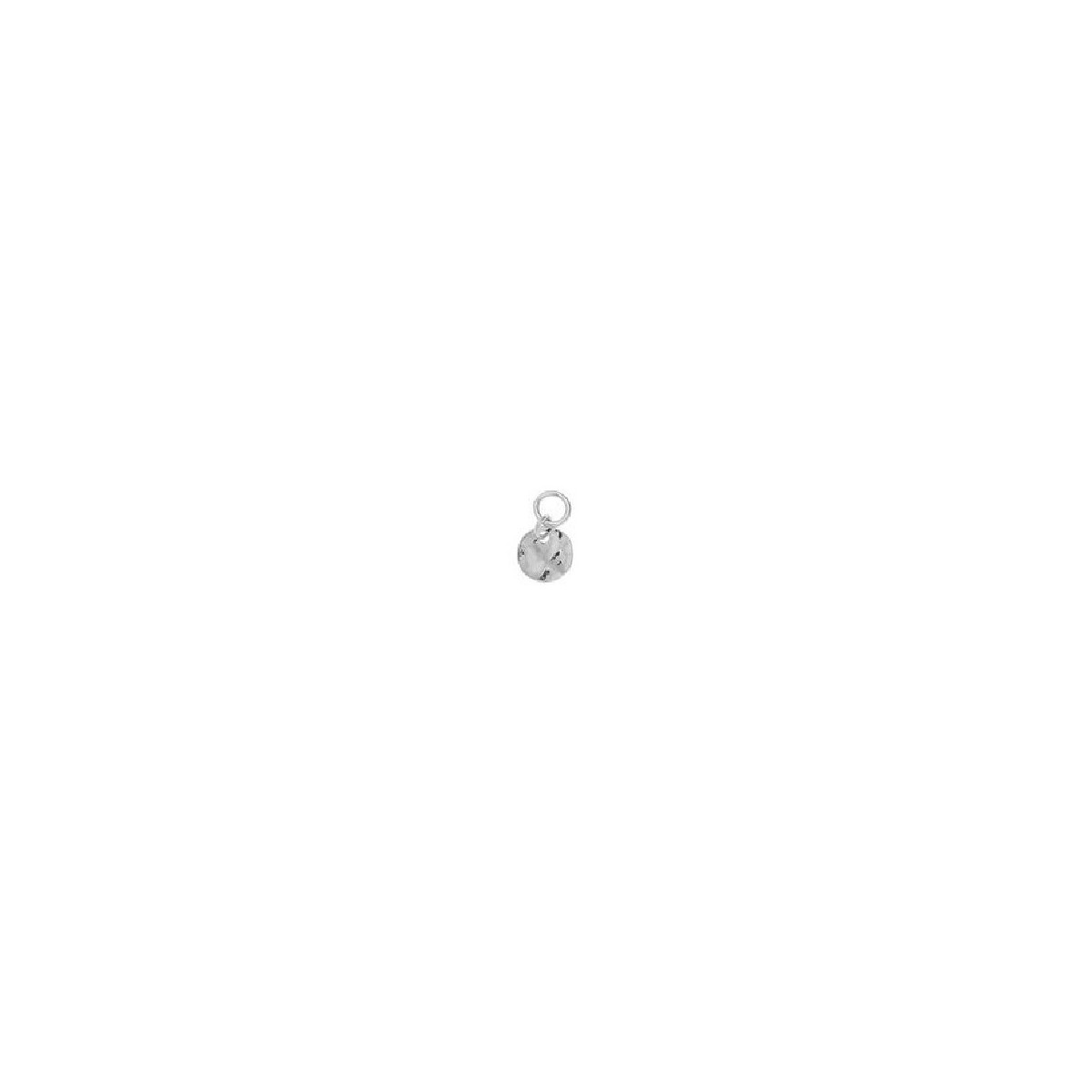 Charm de plata con forma de chapa