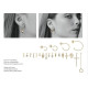 Pendientes de plata chapada con forma de aros