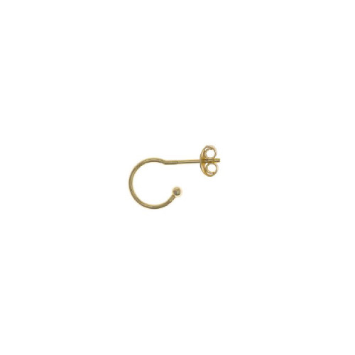 Pendientes de plata chapada con forma de aros