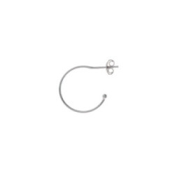 Pendientes de plata con forma de aro