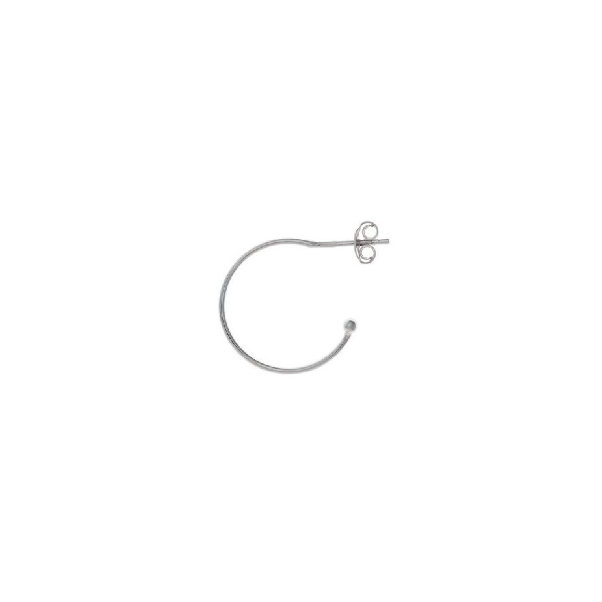 Pendientes de plata con forma de aro