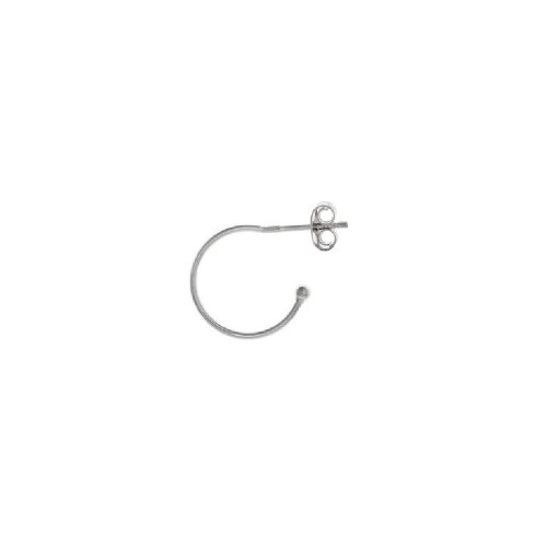 Pendientes de plata con forma de aro