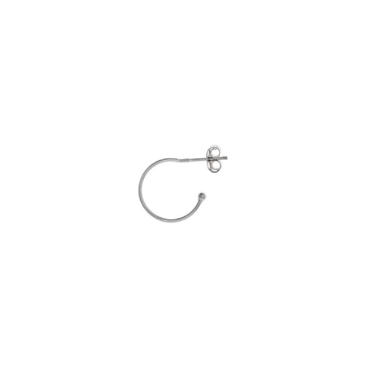 Pendientes de plata con forma de aro