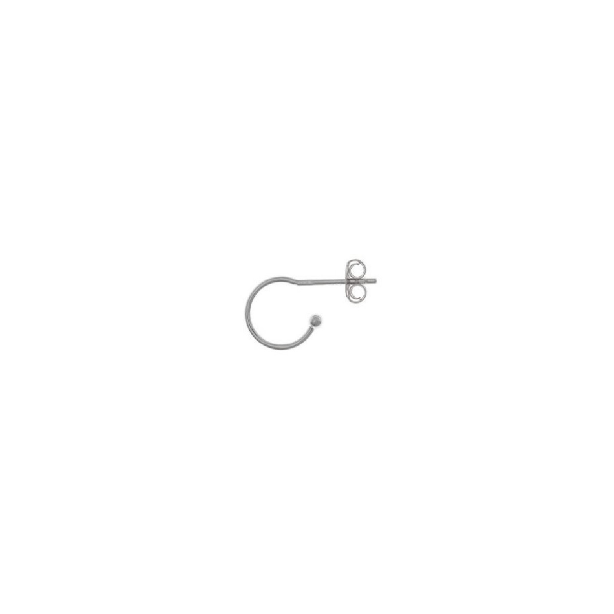 Pendientes de plata con forma de aro