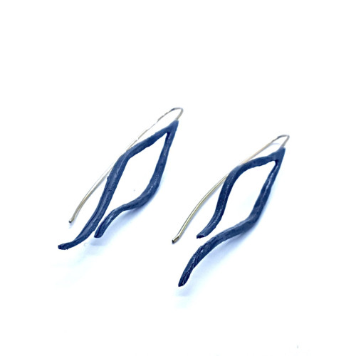 Pendientes de plata y oro