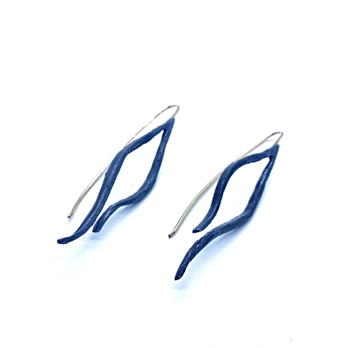 Pendientes de plata y oro