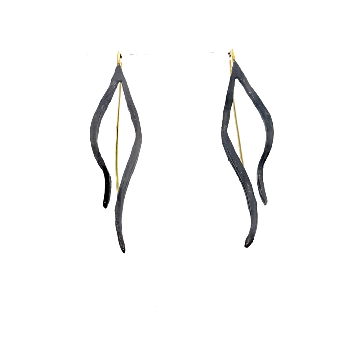 Pendientes de plata y oro