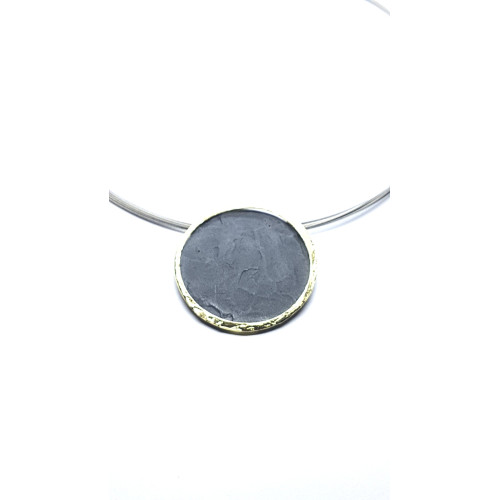Gargantilla de plata y oro