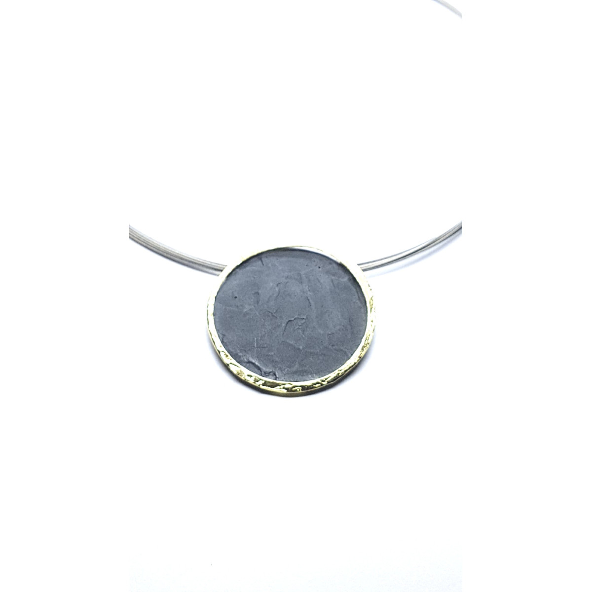Gargantilla de plata y oro
