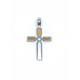 Cruz combinada con oro amarillo y oro blanco Cruz combinada con oro amarillo y oro blanco