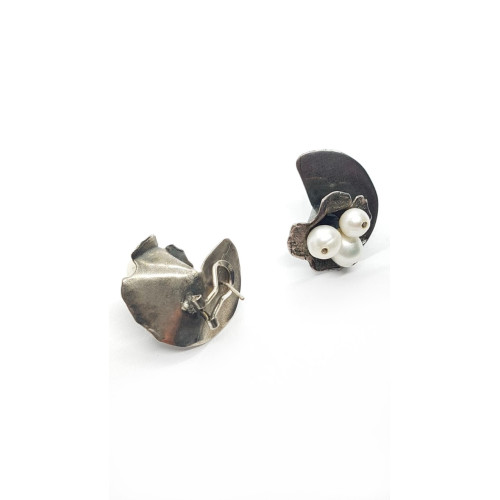 Pendientes de plata con perlas