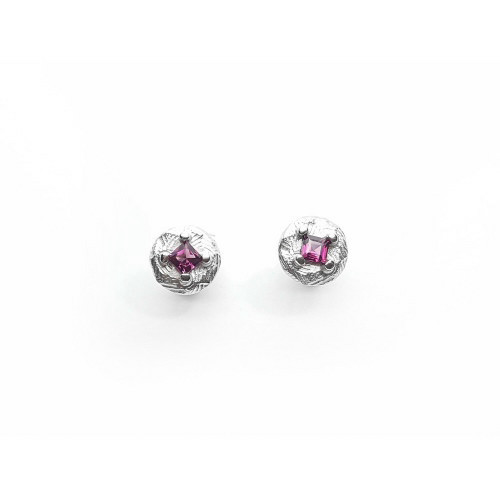 Pendientes de plata con turmalina