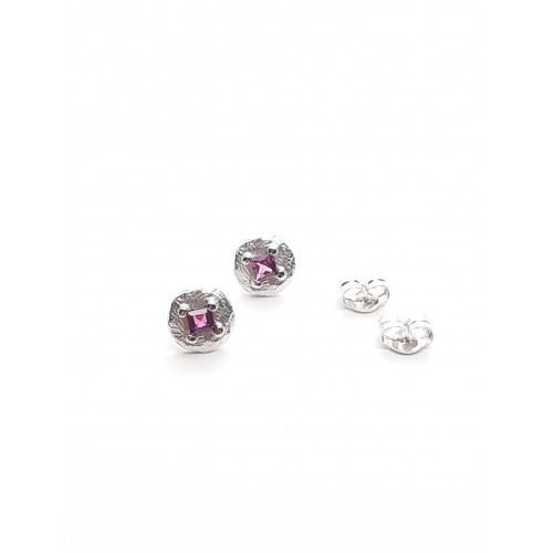 Pendientes de plata con turmalina