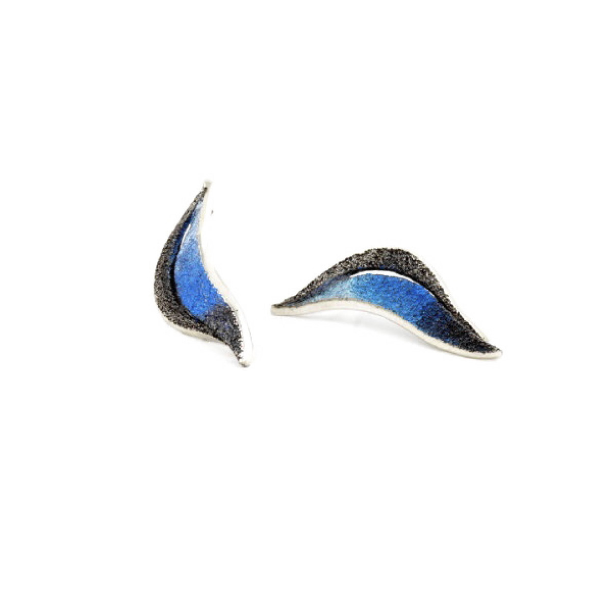 Pendientes de plata con esmalte