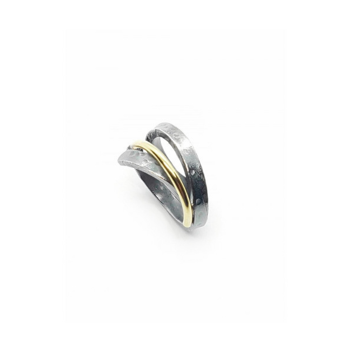 Anillo de plata y oro