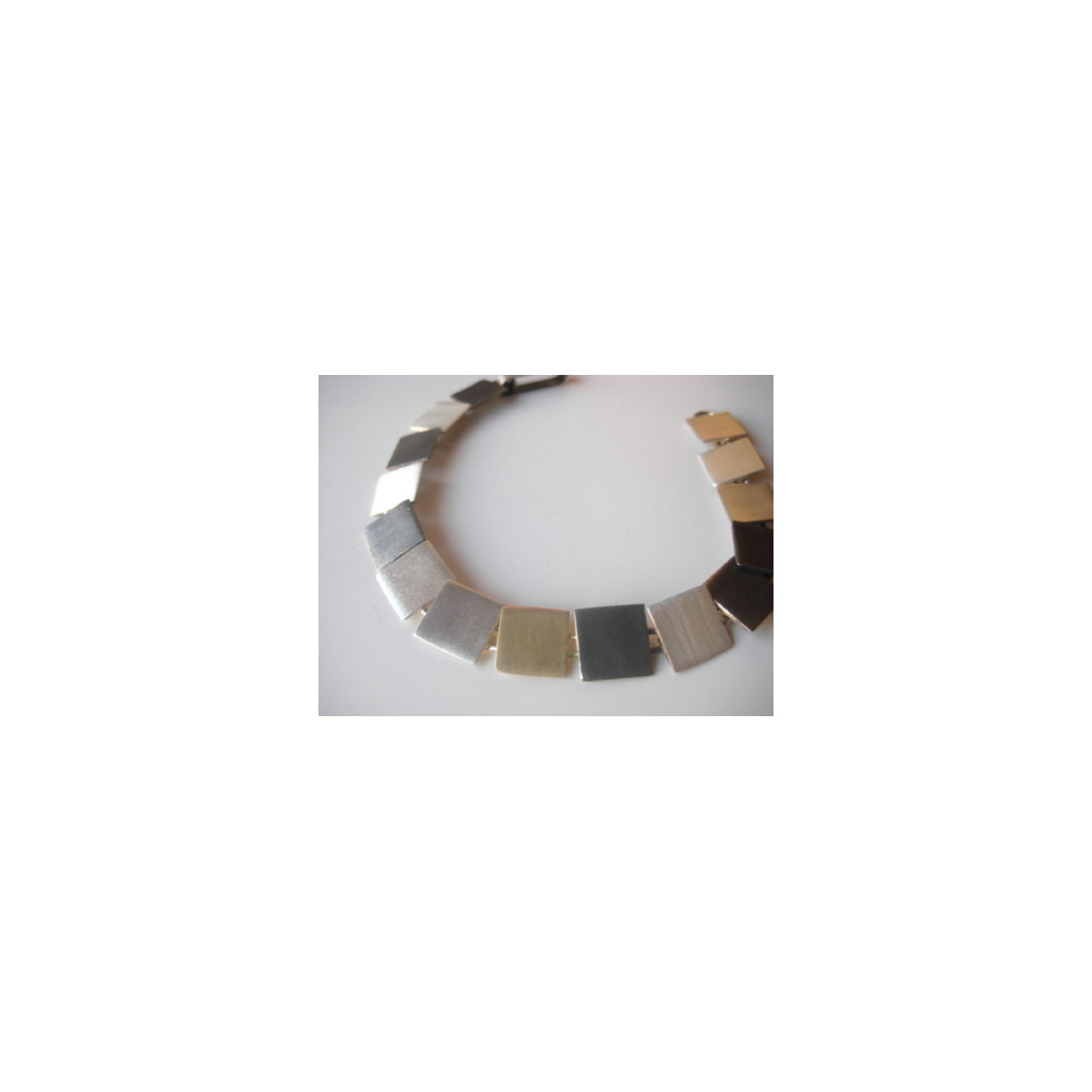 Pulsera de plata y oro amarillo Pulsera de plata y oro amarillo