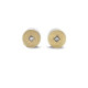 Pendientes de plata y oro con diamantes
