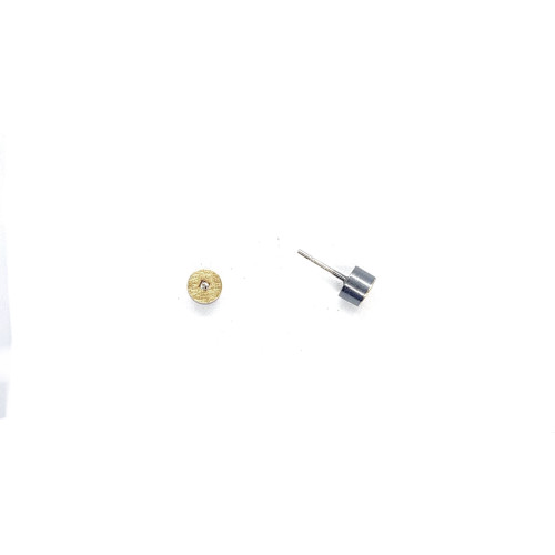 Pendientes de plata y oro con diamantes