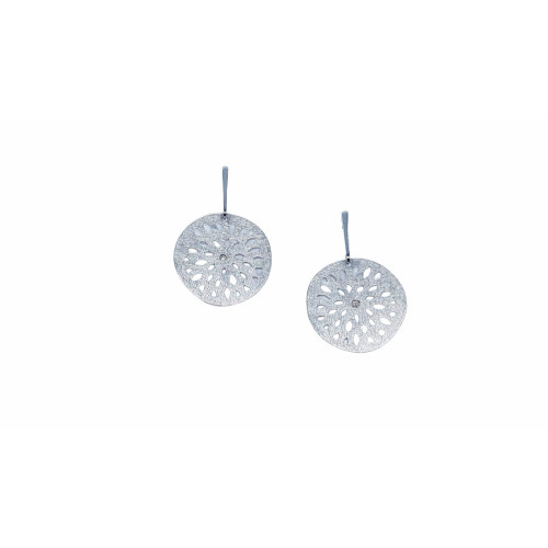 Pendientes de oro blanco y diamantes