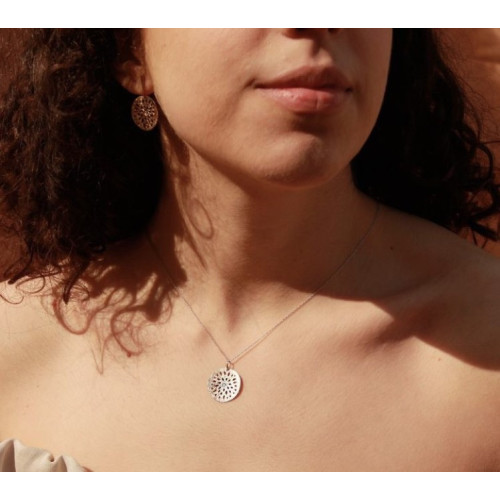 Pendientes de oro blanco y diamantes