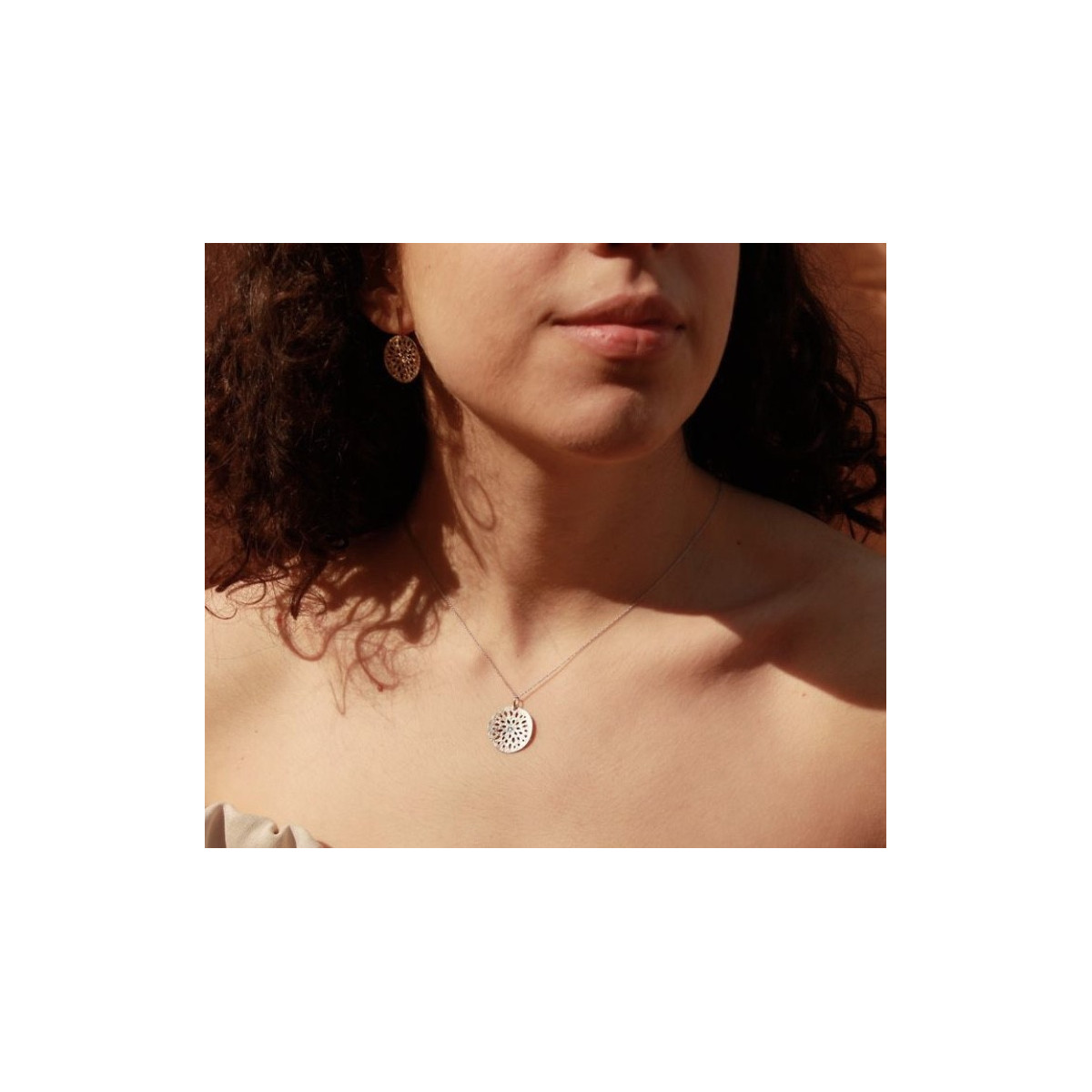 Pendientes de oro blanco y diamantes