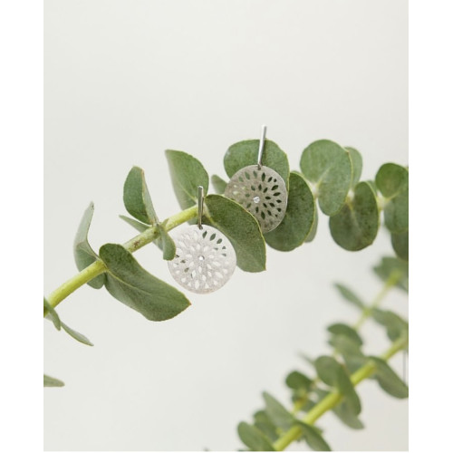 Pendientes de oro blanco y diamantes