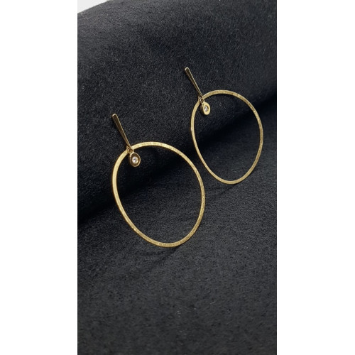 Pendientes de oro amarillo y diamantes