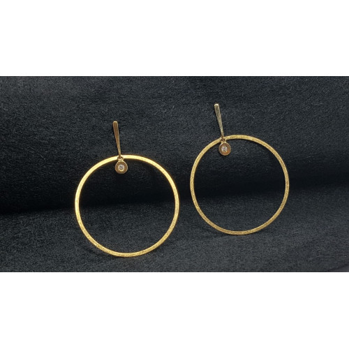 Pendientes de oro amarillo y diamantes