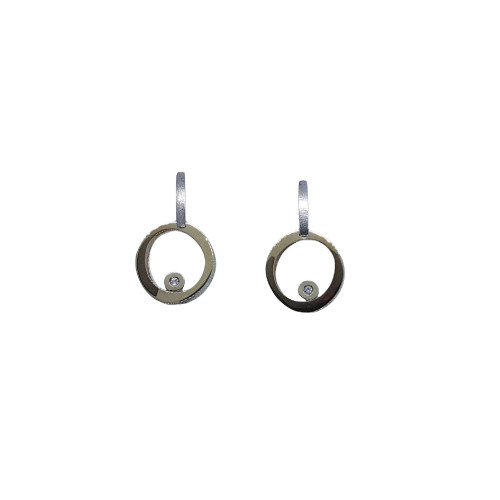 Pendientes de oro blanco y diamantes