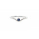ANILLO DE ORO BLANCO CON ZAFIRO