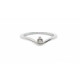 ANILLO DE ORO BLANCO CON DIAMANTE