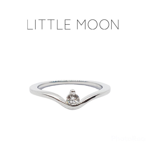 ANILLO DE ORO BLANCO CON DIAMANTE
