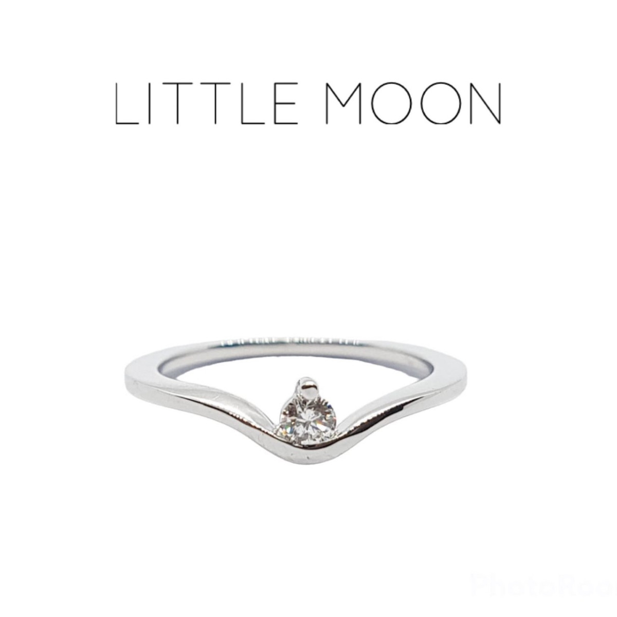 ANILLO DE ORO BLANCO CON DIAMANTE