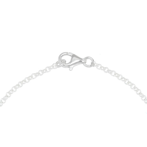Pulsera articulada de plata con forma de corazón