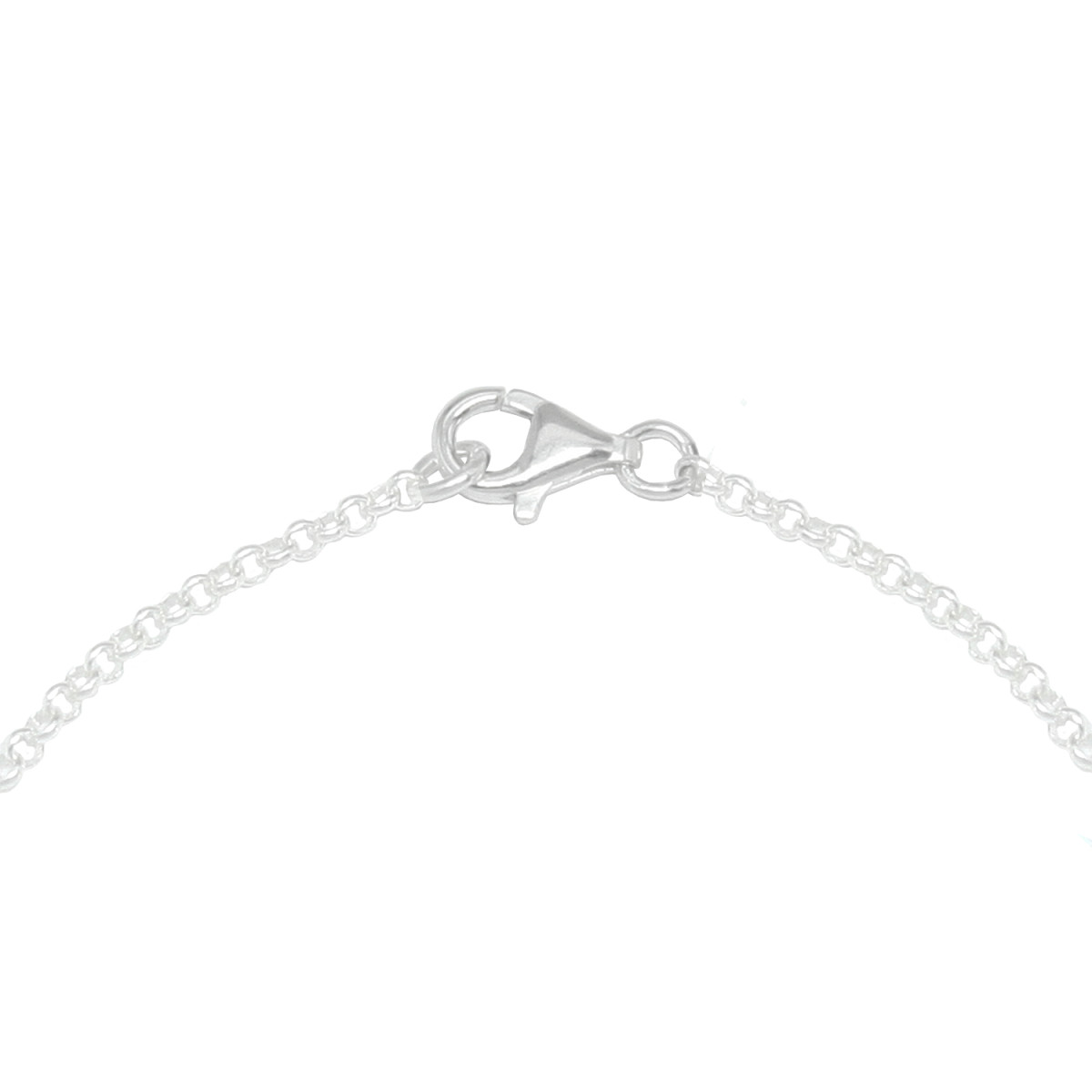 Pulsera articulada de plata con forma de corazón
