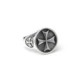 Anillo de plata con cruz