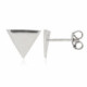 Pendientes de plata con forma triangular