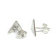 Pendientes de plata con forma triangular