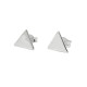 Pendientes de plata con forma triangular
