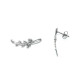Pendientes trepadores de plata