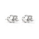 Pendientes de plata con la palabra LOVE
