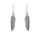 Pendientes de plata con forma de plumas